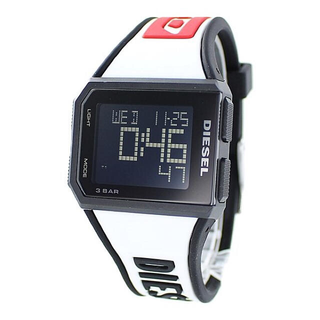 デジタル 男女兼用 軽い 腕時計 メンズ レディース ディーゼル ホワイト 腕時計(デジタル)