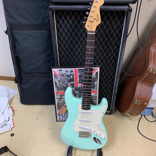フェンダー(Fender)のフェンダー スクワイア BULLET STRAT SONICBLUE 低弦高(エレキギター)