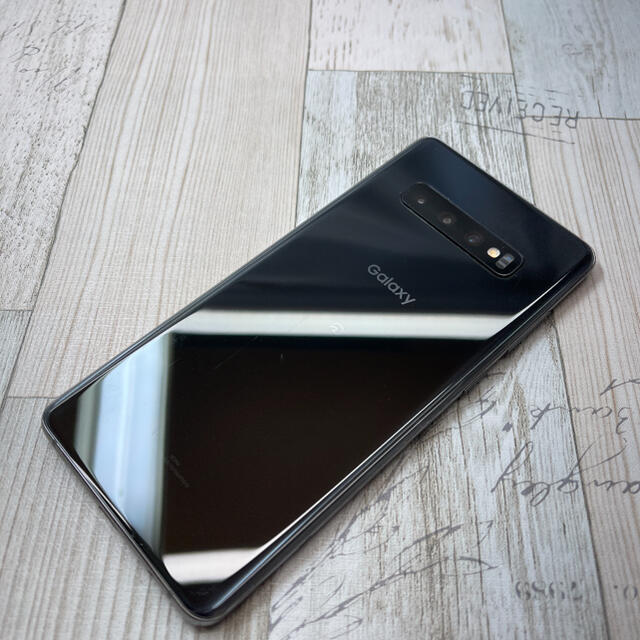 Galaxy(ギャラクシー)のGalaxy S10＋ Prism Black 128 GB SIMフリー スマホ/家電/カメラのスマートフォン/携帯電話(スマートフォン本体)の商品写真