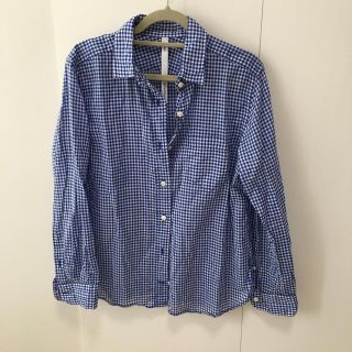 スピックアンドスパン(Spick & Span)の美品！ギンガムチェックシャツ(シャツ/ブラウス(長袖/七分))