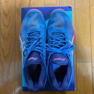 アシックス(asics)のアシックス　テニスシューズ　COURT FF 24.5cm  ブルー(シューズ)