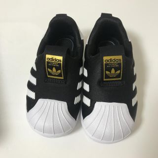 アディダス(adidas)の【新品未使用】adidas SUPER STAR 360 I 黒 12cm(スニーカー)