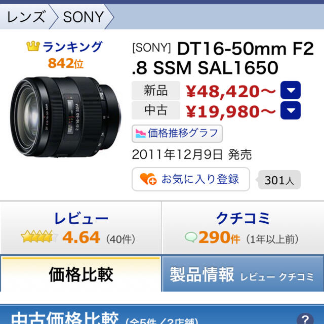 sony 一眼レフ　各種レンズセット