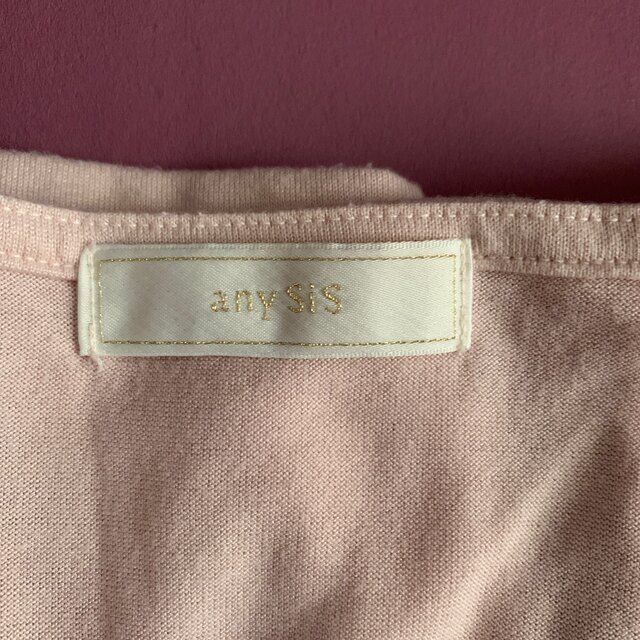 anySiS(エニィスィス)のピンクのトップス レディースのトップス(Tシャツ(半袖/袖なし))の商品写真