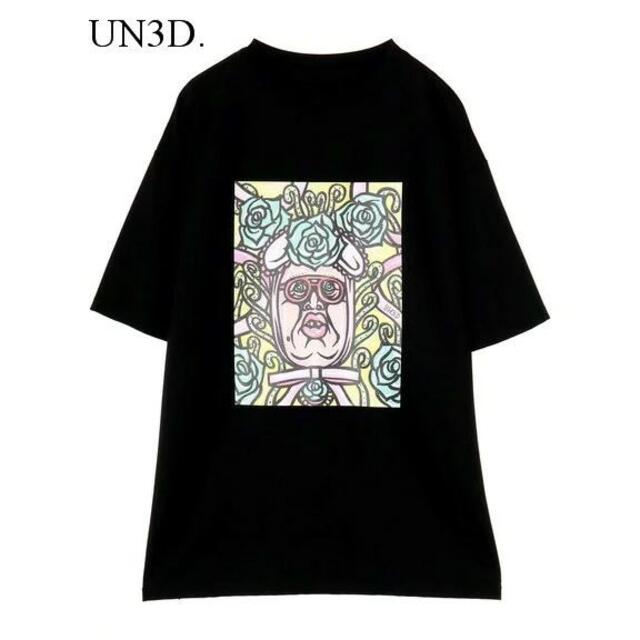 38 UN3Dアンスリード×くっきーコラボTシャツ ブラック