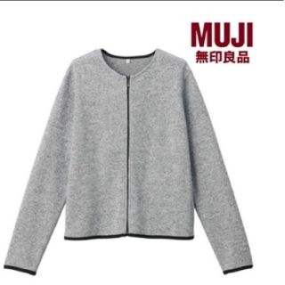 ムジルシリョウヒン(MUJI (無印良品))の無印良品　ニット　フリース　カーディガン　L(ノーカラージャケット)