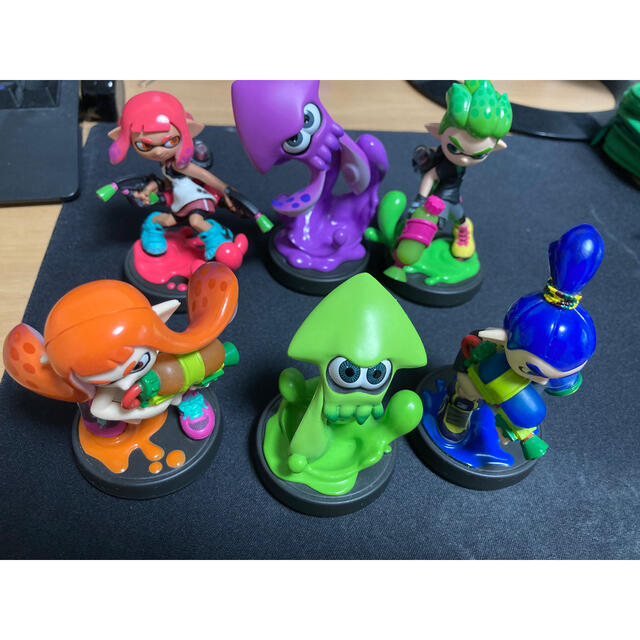 任天堂(ニンテンドウ)のsplatoon amiibo 6体セット　【初期化済み】 エンタメ/ホビーのフィギュア(ゲームキャラクター)の商品写真