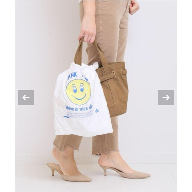 DEUXIEME CLASSE(ドゥーズィエムクラス)のOPEN-EDITIONS SMILE TOTE◆ レディースのバッグ(エコバッグ)の商品写真