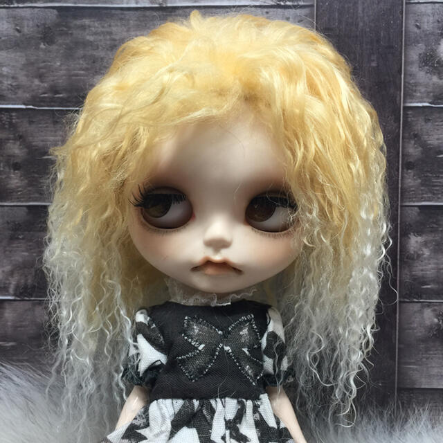 blythe_アプリコットクリーム✨w-068チベットラムフルスキンウィッグ