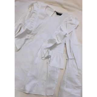 ザラ(ZARA)のZARA フリルブラウス(シャツ/ブラウス(長袖/七分))