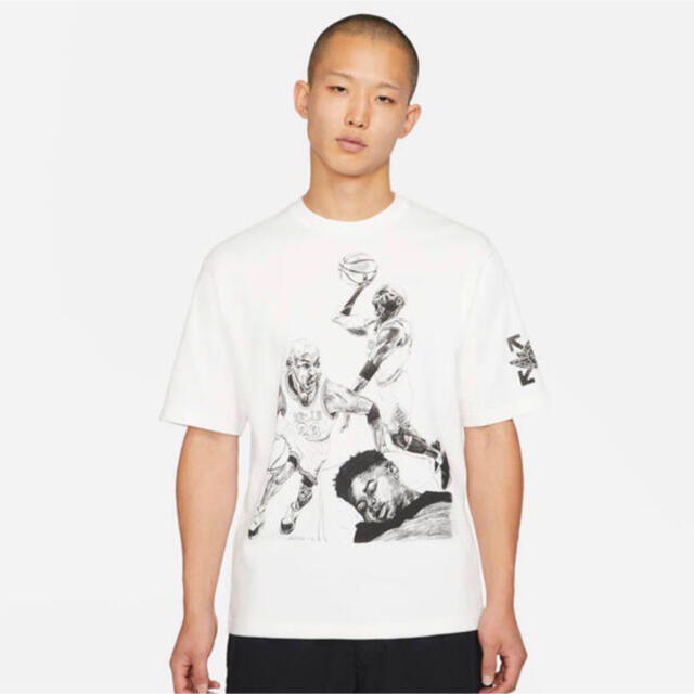 OFF-WHITE(オフホワイト)のXLサイズ nike jordan off-white tシャツ 新品 メンズのトップス(Tシャツ/カットソー(半袖/袖なし))の商品写真