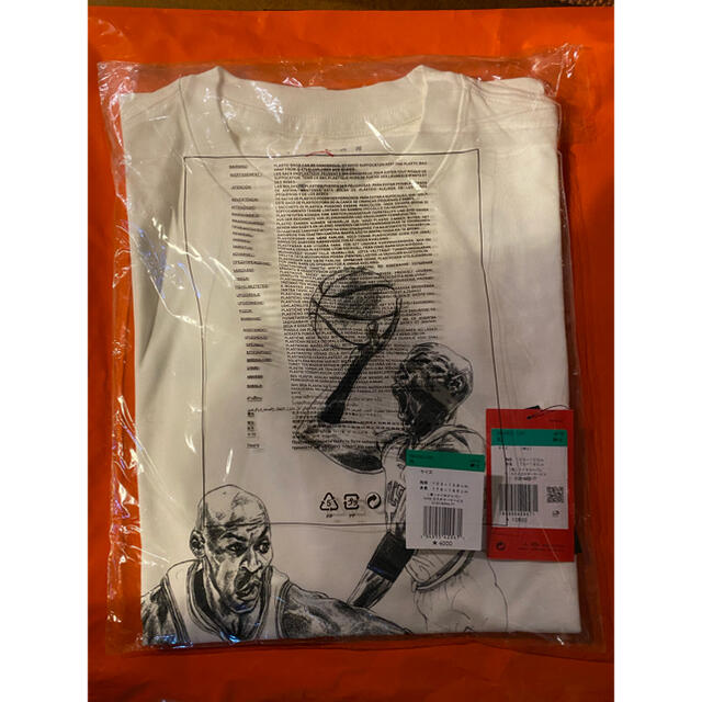 OFF-WHITE(オフホワイト)のXLサイズ nike jordan off-white tシャツ 新品 メンズのトップス(Tシャツ/カットソー(半袖/袖なし))の商品写真