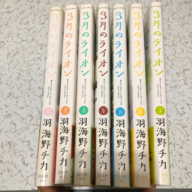 白泉社(ハクセンシャ)の３月のライオン １から７巻セット エンタメ/ホビーの漫画(その他)の商品写真