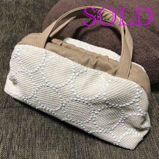 ミナペルホネン(mina perhonen)の【SOLD】ミナペルホネン　ハンドメイド　ニューム口金　バッグ(バッグ)