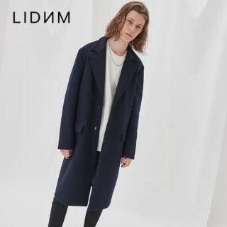 LIDNM Super110's BEAVER CHESTER COAT リドム(チェスターコート)