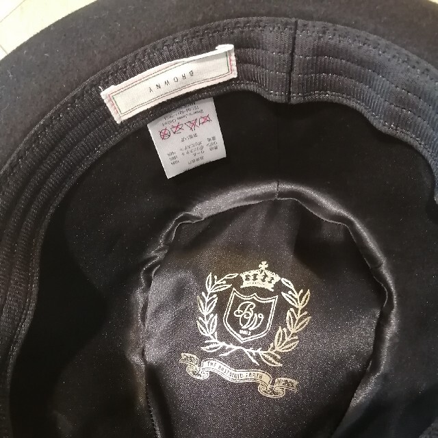 BROWNY(ブラウニー)のハット　ブラック メンズの帽子(ハット)の商品写真