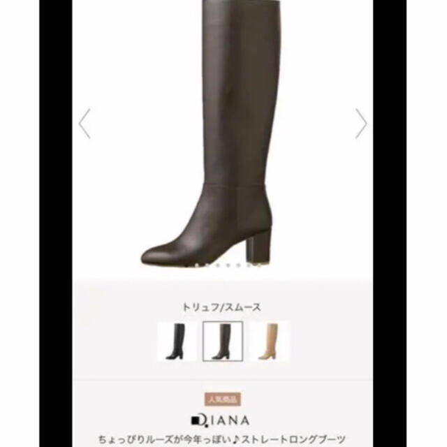 DIANA(ダイアナ)のロングブーツダイアナ トリュフ スムース レディースの靴/シューズ(ブーツ)の商品写真