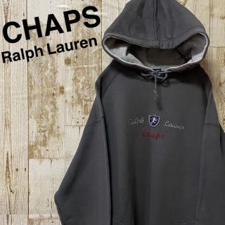 チャップス(CHAPS)のチャップス　ラルフローレン　プルオーバーパーカー　ビッグ刺繍ロゴ(パーカー)