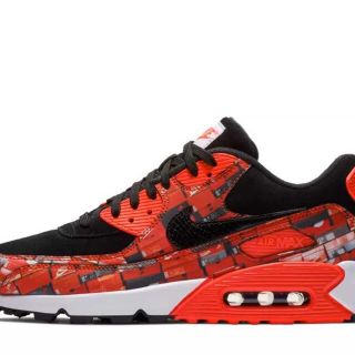 ナイキ(NIKE)のATMOS × NIKE AIR MAX 90 RED WE LOVE NIKE(スニーカー)