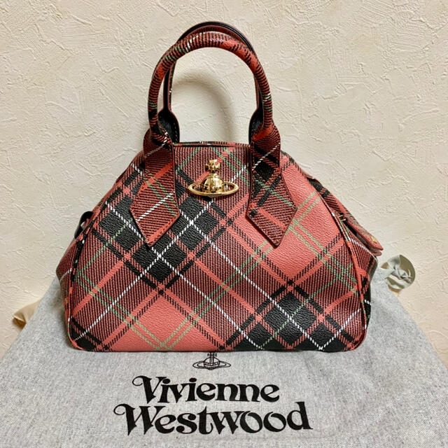 Vivienne Westwood(ヴィヴィアンウエストウッド)のヴィヴィアンウエストウッド⭐︎レッドチェックヤスミンバッグ レディースのバッグ(ハンドバッグ)の商品写真