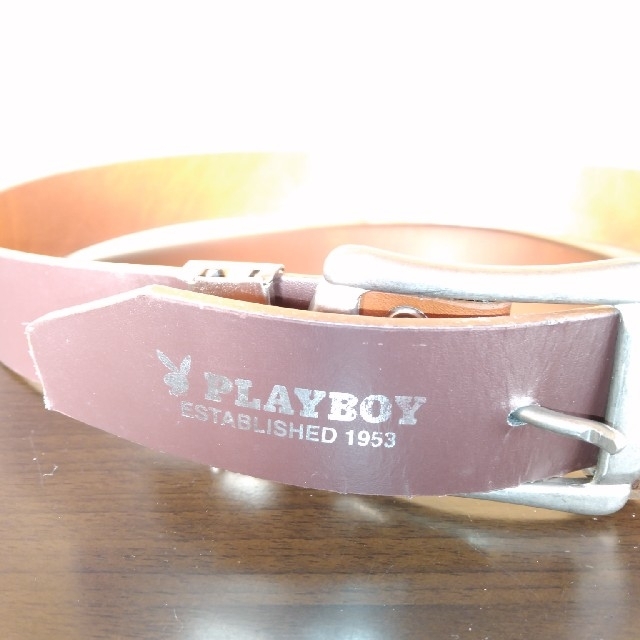 PLAYBOY(プレイボーイ)のplayboy プレイボーイ 本革ベルト メンズ  メンズのファッション小物(ベルト)の商品写真