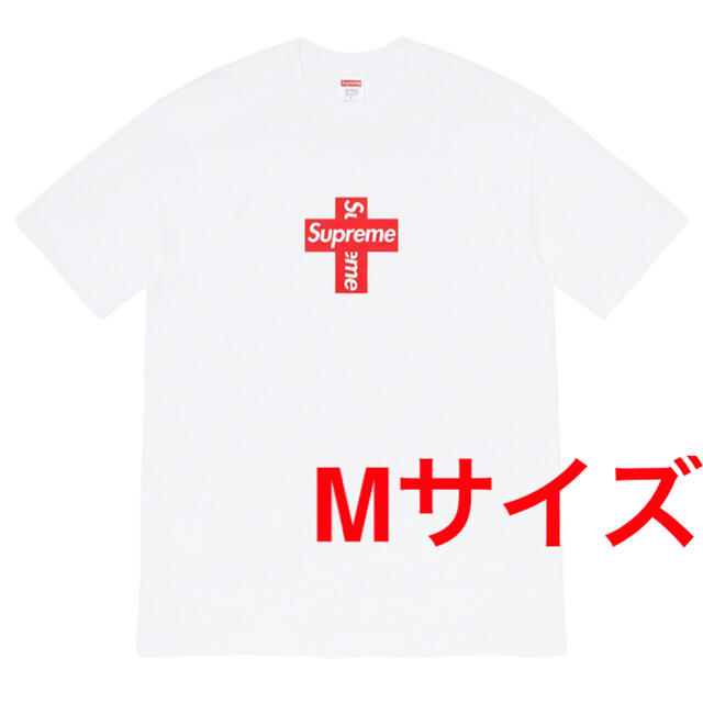 Supreme Cross Box Logo Tee 白 Mサイズ