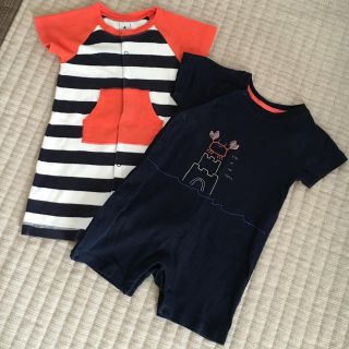 ベビーギャップ(babyGAP)のbabygap 80 ２枚セット(カバーオール)