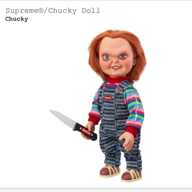 Supreme(シュプリーム)のSupreme®/Chucky Doll シュプリーム　チャッキー ハンドメイドのぬいぐるみ/人形(人形)の商品写真