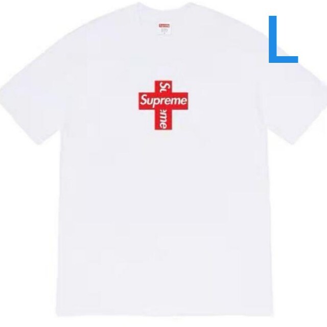 Supreme(シュプリーム)のsupreme cross boxlogo tee white ボックロゴ L メンズのトップス(Tシャツ/カットソー(半袖/袖なし))の商品写真