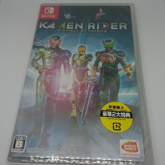 Nintendo Switch(ニンテンドースイッチ)の新品･未開封 KAMENRIDER memory of heroez エンタメ/ホビーのゲームソフト/ゲーム機本体(家庭用ゲームソフト)の商品写真