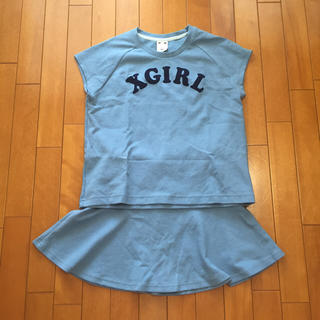 エックスガール(X-girl)のX-girlエックスガール セットアップ(Tシャツ(半袖/袖なし))