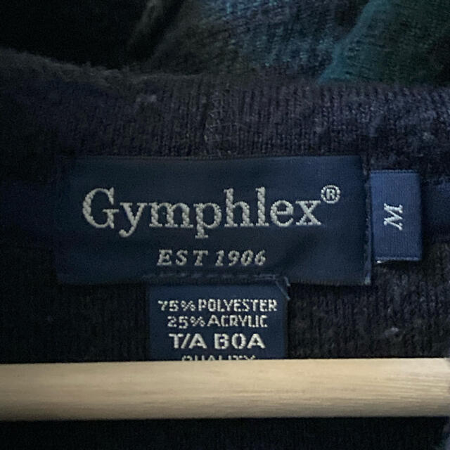 GYMPHLEX(ジムフレックス)の【奈央様】Gymphlexジムフレックスボアフリースパーカー WジップサイズM メンズのトップス(パーカー)の商品写真