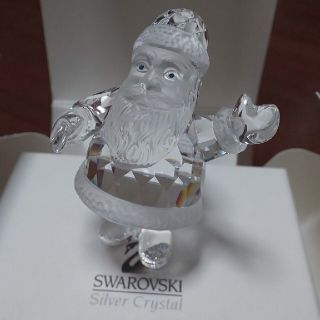 スワロフスキー(SWAROVSKI)の訳あり☆スワロフスキー置物サンタクロース(置物)