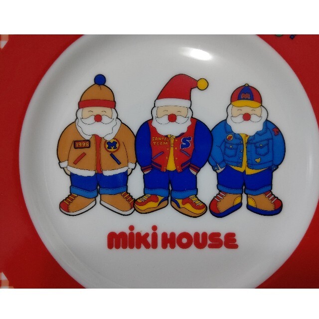 mikihouse(ミキハウス)のMIKI HOUSE ミキハウス お皿 食器 クリスマス レトロ サンタ インテリア/住まい/日用品のキッチン/食器(食器)の商品写真