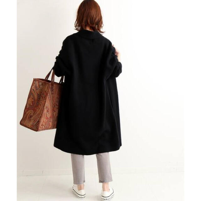 IENA ニットガウンコート 美品 ブラック - 2
