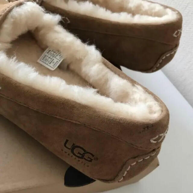 UGG アンスレー Ansley ムートン モカシン チェスナット US8 | www