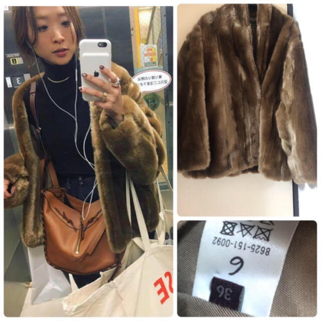 BEAUTY&YOUTH UNITED ARROWS(ビューティアンドユースユナイテッドアローズ)の6(ROKU) FAKE MINK FUR COAT ロク　ファーコート レディースのジャケット/アウター(毛皮/ファーコート)の商品写真