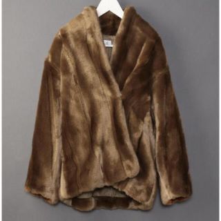 ビューティアンドユースユナイテッドアローズ(BEAUTY&YOUTH UNITED ARROWS)の6(ROKU) FAKE MINK FUR COAT ロク　ファーコート(毛皮/ファーコート)