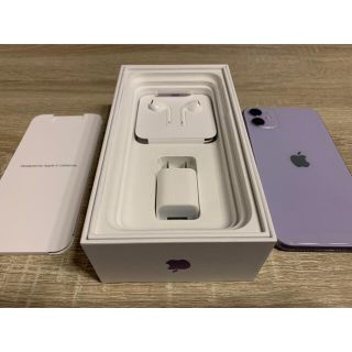 アイフォーン(iPhone)のiPhone 11 箱　付属品　新品・未使用(バッテリー/充電器)