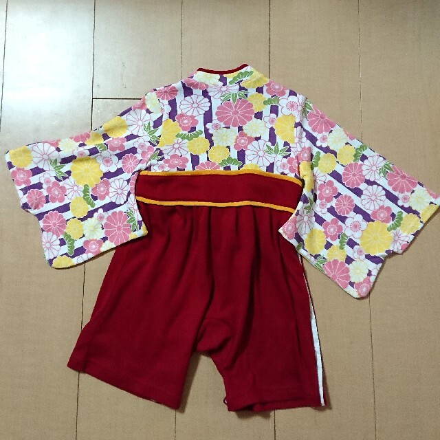 袴ロンパース　サイズ90 キッズ/ベビー/マタニティのベビー服(~85cm)(和服/着物)の商品写真