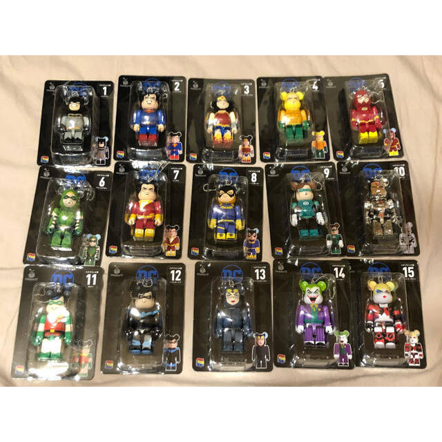 ベアブリック ハッピーくじ DC ベアブリック賞 15種セット-