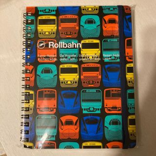 スミス(SMITH)の【新品未開封】Rollbahnロルバーン L 新幹線・電車の顔BLACK(ノート/メモ帳/ふせん)