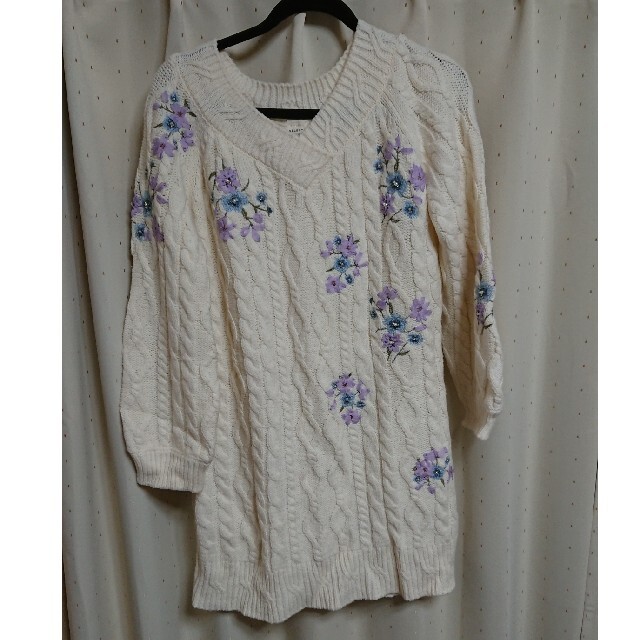 WILLSELECTION - ウィルセレクション アラン刺繍ニットワンピース