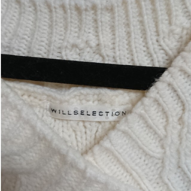 WILLSELECTION(ウィルセレクション)のウィルセレクション アラン刺繍ニットワンピース レディースのワンピース(ひざ丈ワンピース)の商品写真