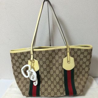 グッチ(Gucci)の美品 グッチ キャンパス トートバッグ(トートバッグ)