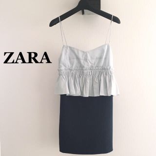 ザラ(ZARA)のウエストフリル オールインワン(オールインワン)