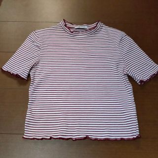 ザラ(ZARA)のZARA リブ　ショート丈(Tシャツ(半袖/袖なし))