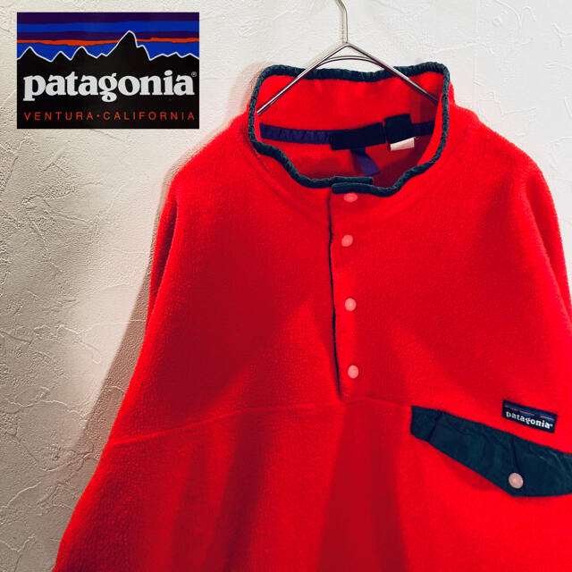 【パタゴニア patagonia】フリース シンチラ スナップT レッド