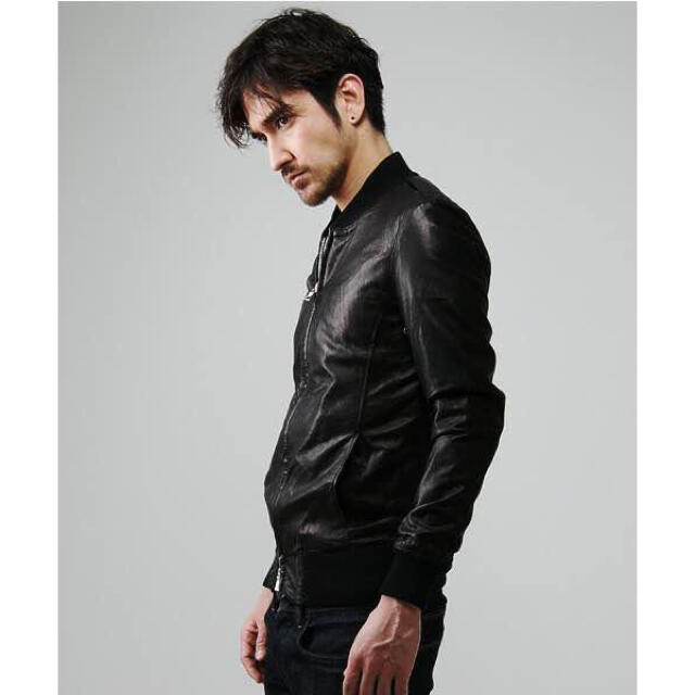 jun hashimoto leather jacket  m丈幅約64cm