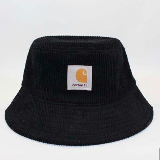 カーハート(carhartt)の新品☆カーハート ☆コーデュロイ☆バケットハット ☆黒 ☆帽子　男女兼用(ハット)